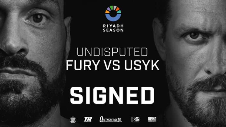 Tyson Fury Vs. Oleksandr Usyk Fight ON! The Fight Is Signed