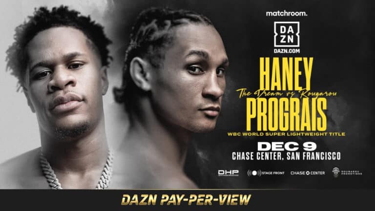 Haney vs Prograis on December 9th on DAZN PPV in San Francisco