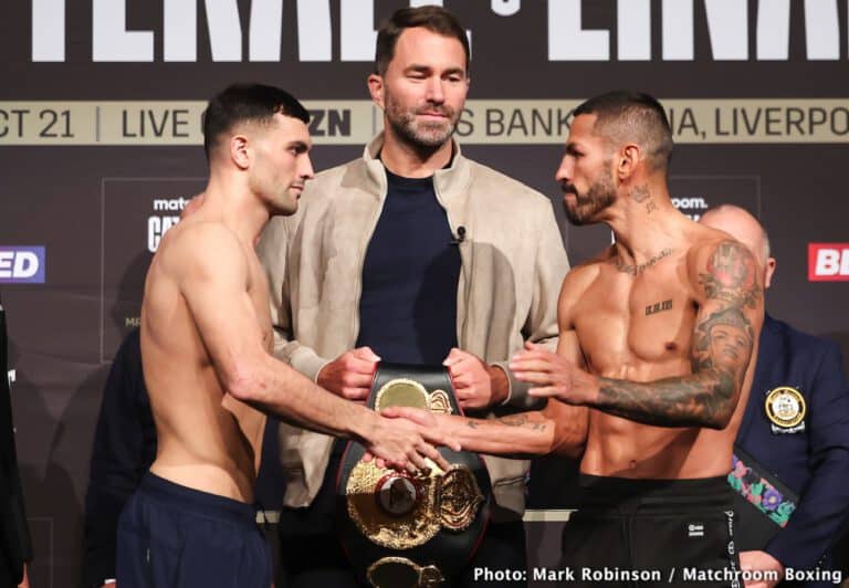 DAZN weights: Catterall vs. Linares - this Saturday
