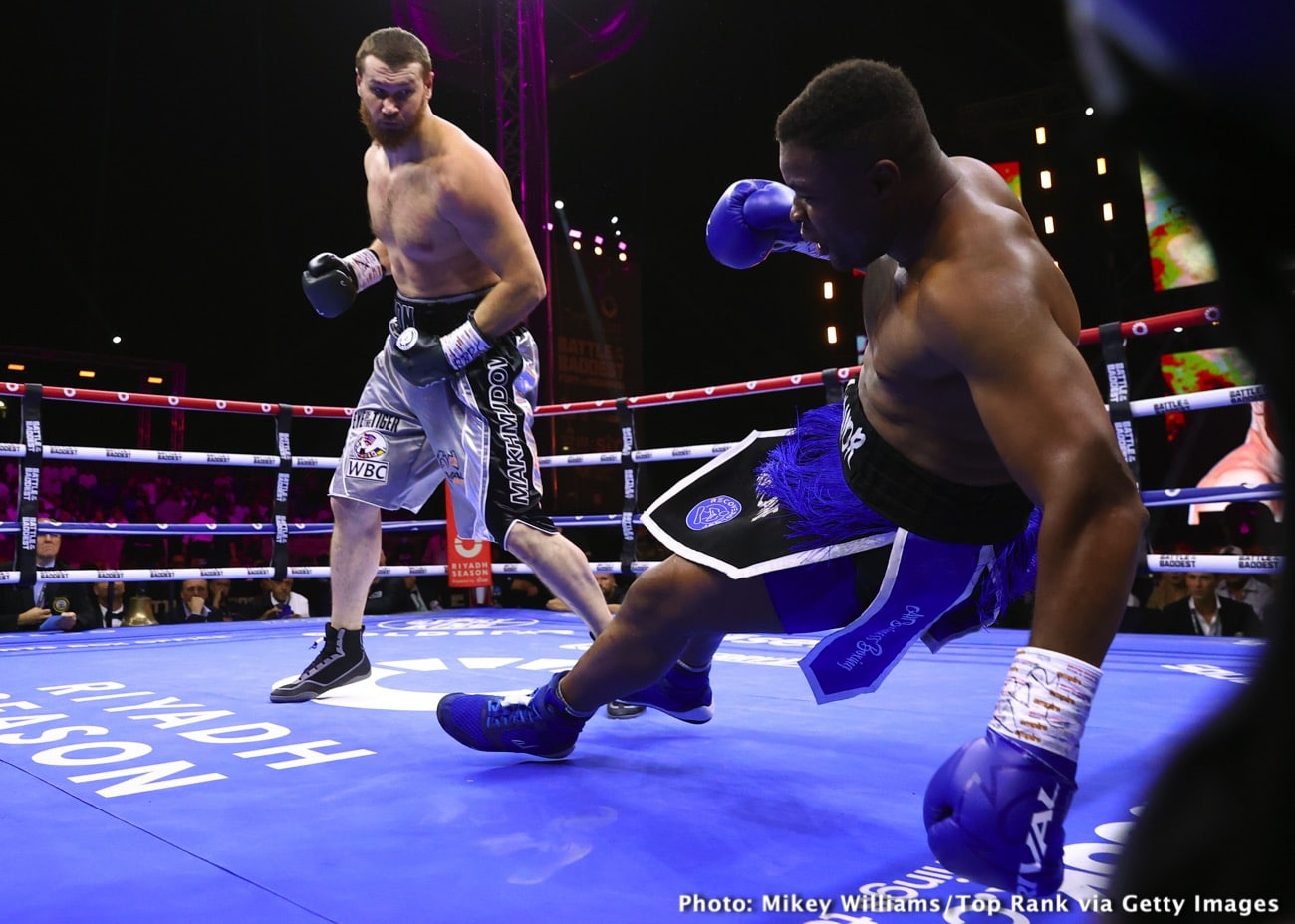 Arslanbek Makhmudov Wipes Out Wright In One Round - Boxing Results