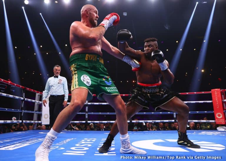 Tyson Fury On Ngannou Rematch: “This Time, I'll Tie One Arm Behind My Back And Punch His Head Off!”