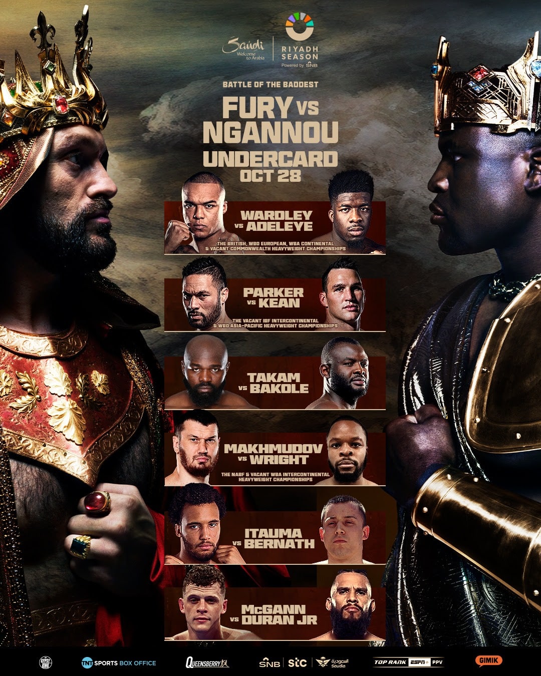 Overviewing the Fury v Ngannou Undercard