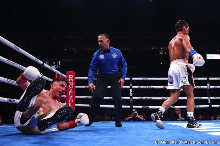 Murodjon Akhmadaliev stops Kevin Gonzalez in eighth round - Boxing results