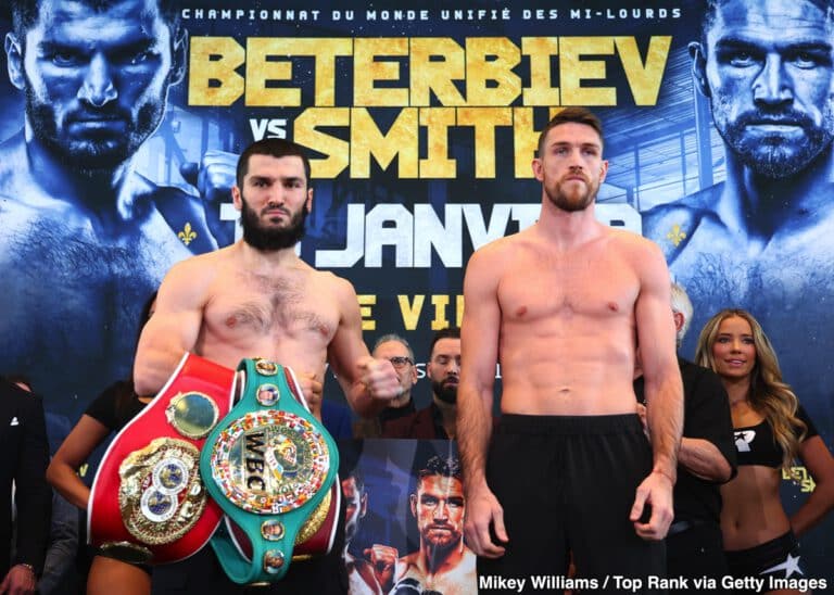 Official ESPN Weights: Beterbiev vs. Smith - for Saturday in Quebec City