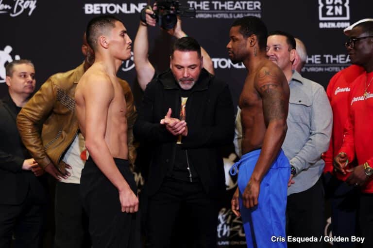 DAZN Weights Vergil Ortiz Jr. Vs. Fredrick Lawson Latest Boxing News