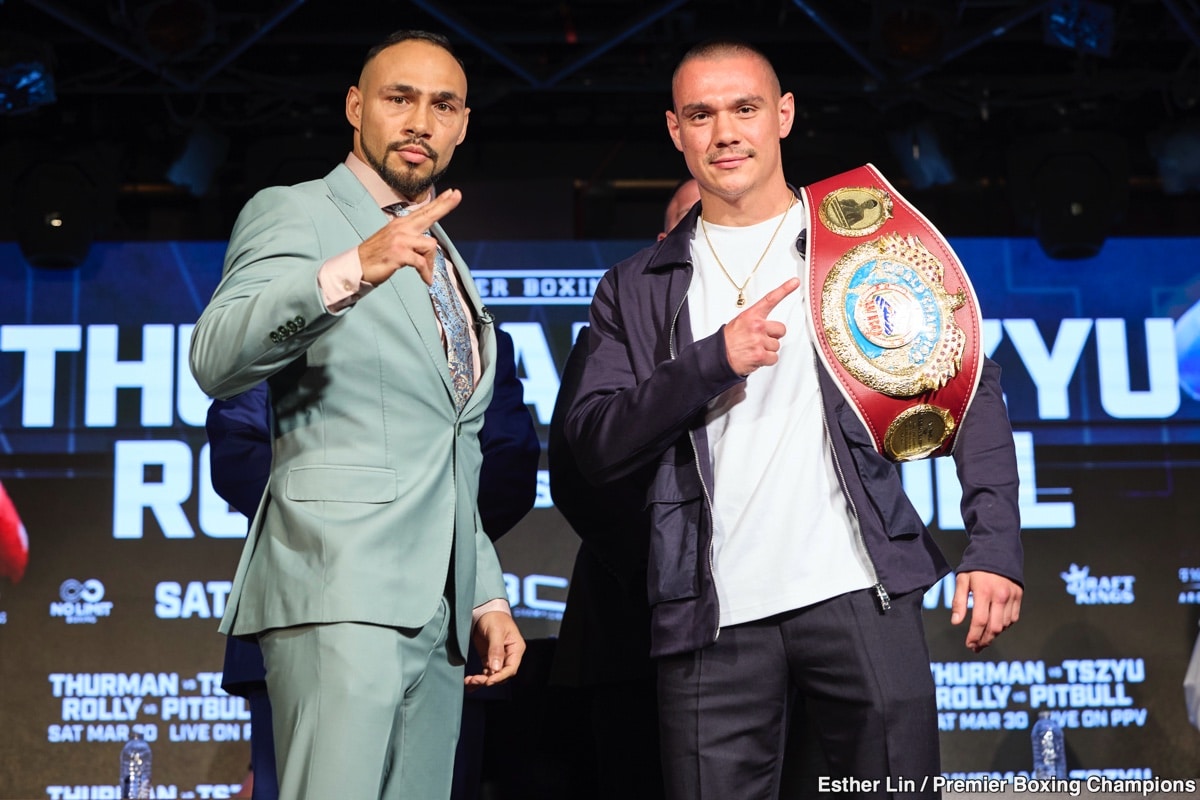 Tim Tszyu and Thurman Trade Barbs at Kickoff Press Conference: War of Words Heats Up