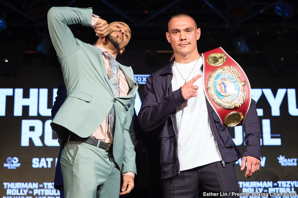 Tim Tszyu and Thurman Trade Barbs at Kickoff Press Conference: War of Words Heats Up