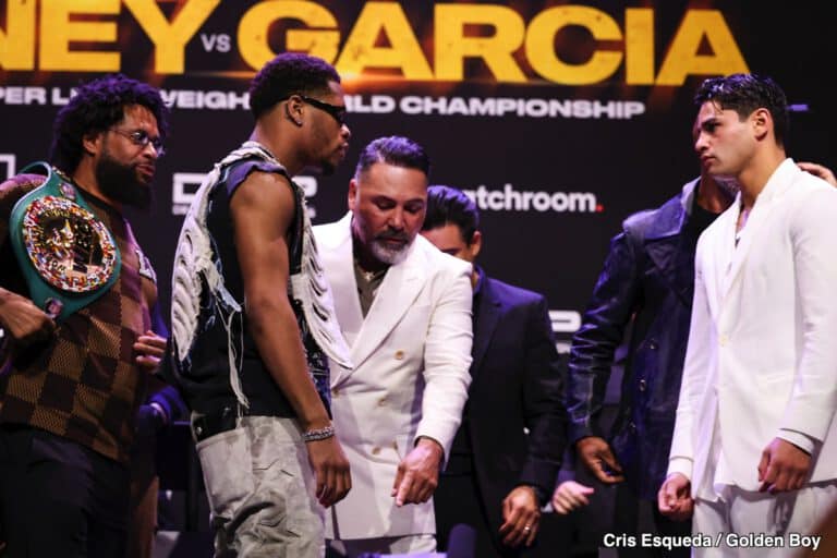 Devin Haney Vows to Beat Ryan Garcia "For the People," Accuses Garcia Family of Racism