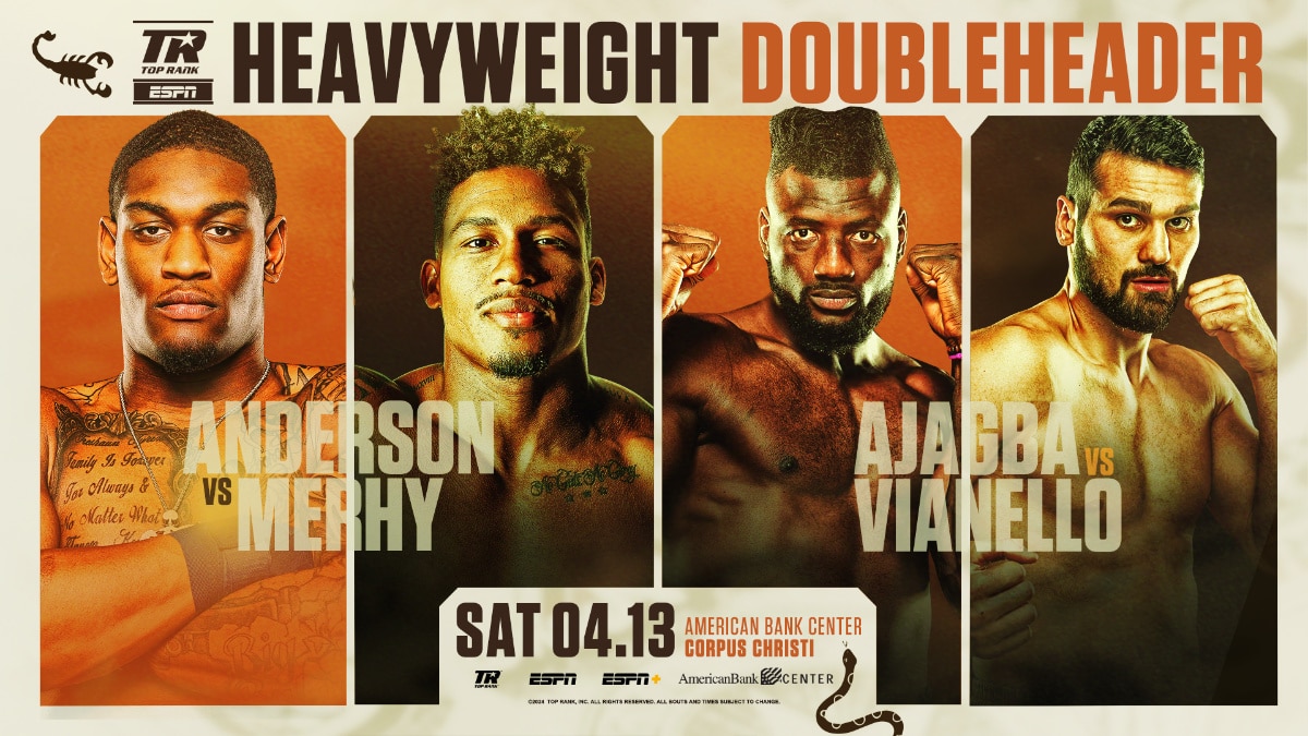 Efe Ajagba Vs. Guido Vianello To Co-Feature On Anderson-Merhy Card In Corpus Christi