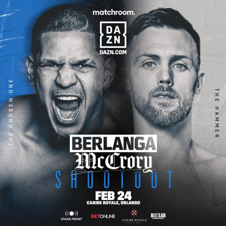 Big Fights Loom for Berlanga, But Only IF He Survives McCrory Test on February 24th