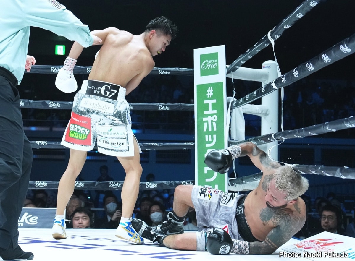 Junto Nakatani Rips The WBC Bantamweight Title From Alexandro Santiago With 6th Round Stoppage - Boxing Results