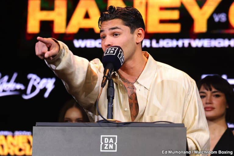 Photo: Ryan Garcia Delivers Reality Check to Shakur Stevenson Ryan Garcia Delivers Reality Check to Shakur Stevenson