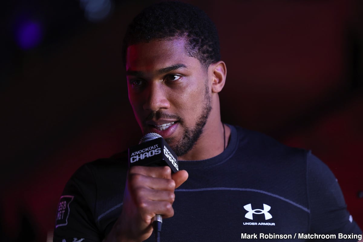 Anthony Joshua Gives His Expert Prediction On Fury vs. Usyk