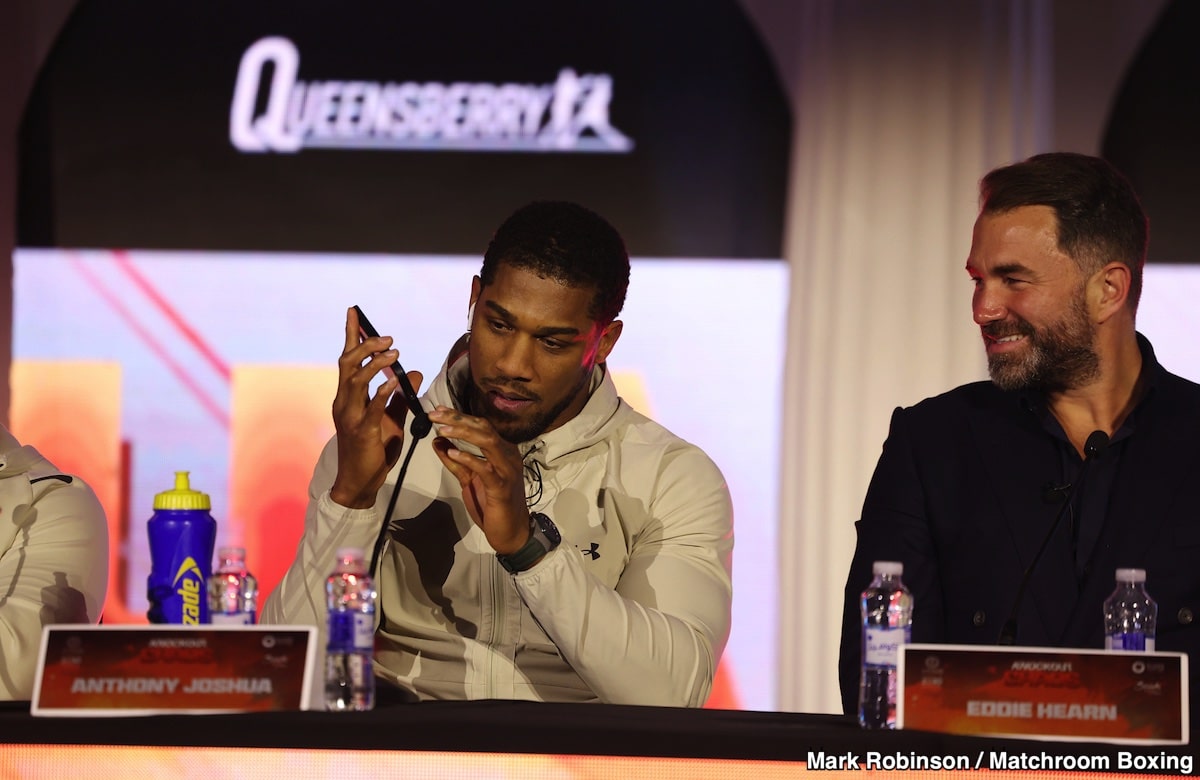 Anthony Joshua to attend Hrgovic vs. Dubois this Saturday in Riyadh