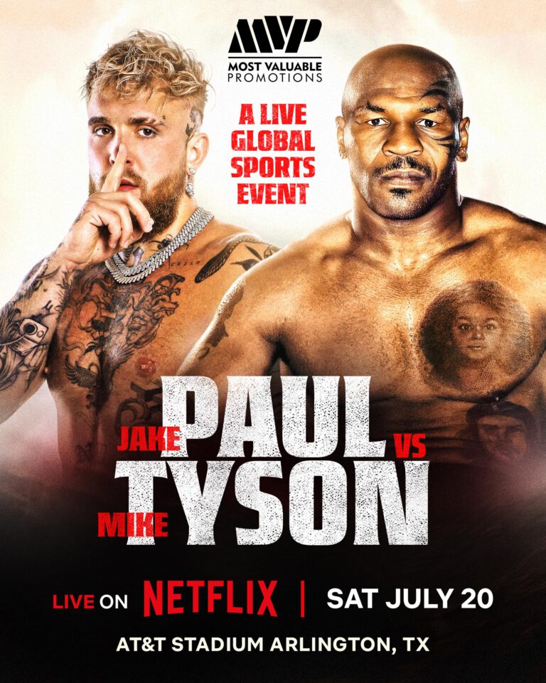 Mike Tyson Vs. Jake Paul Official For July 20 at The AT&T Stadium in Dallas!