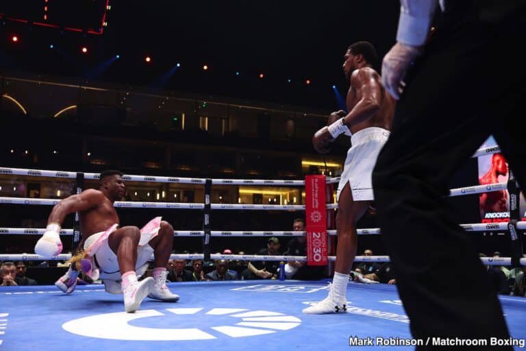 Anthony Joshua Scores Devastating KO Over Francis Ngannou - Boxing Results