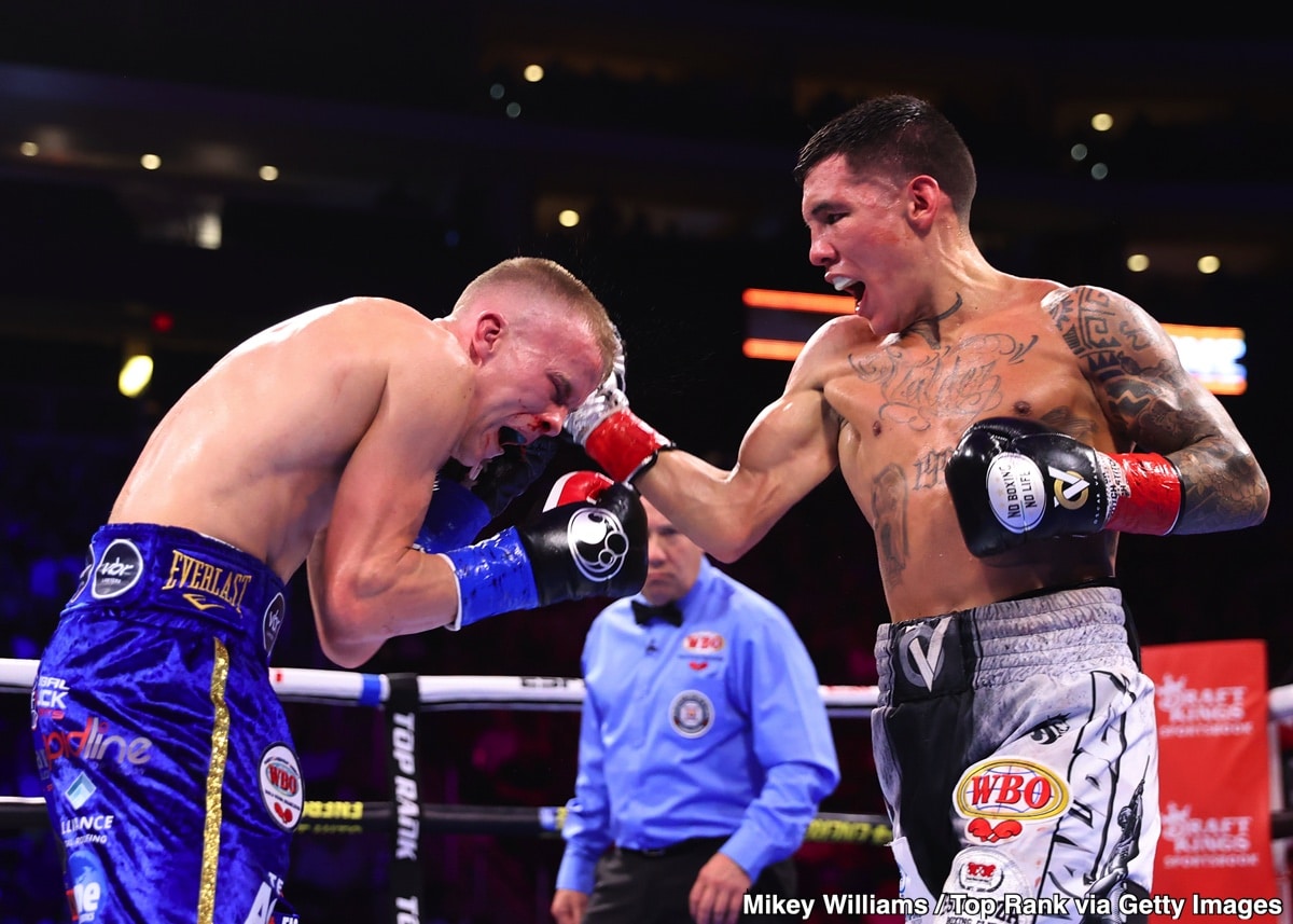 Oscar Valdez beats Liam Wilson, Captures Interim WBO 130-lb title - Boxing Results