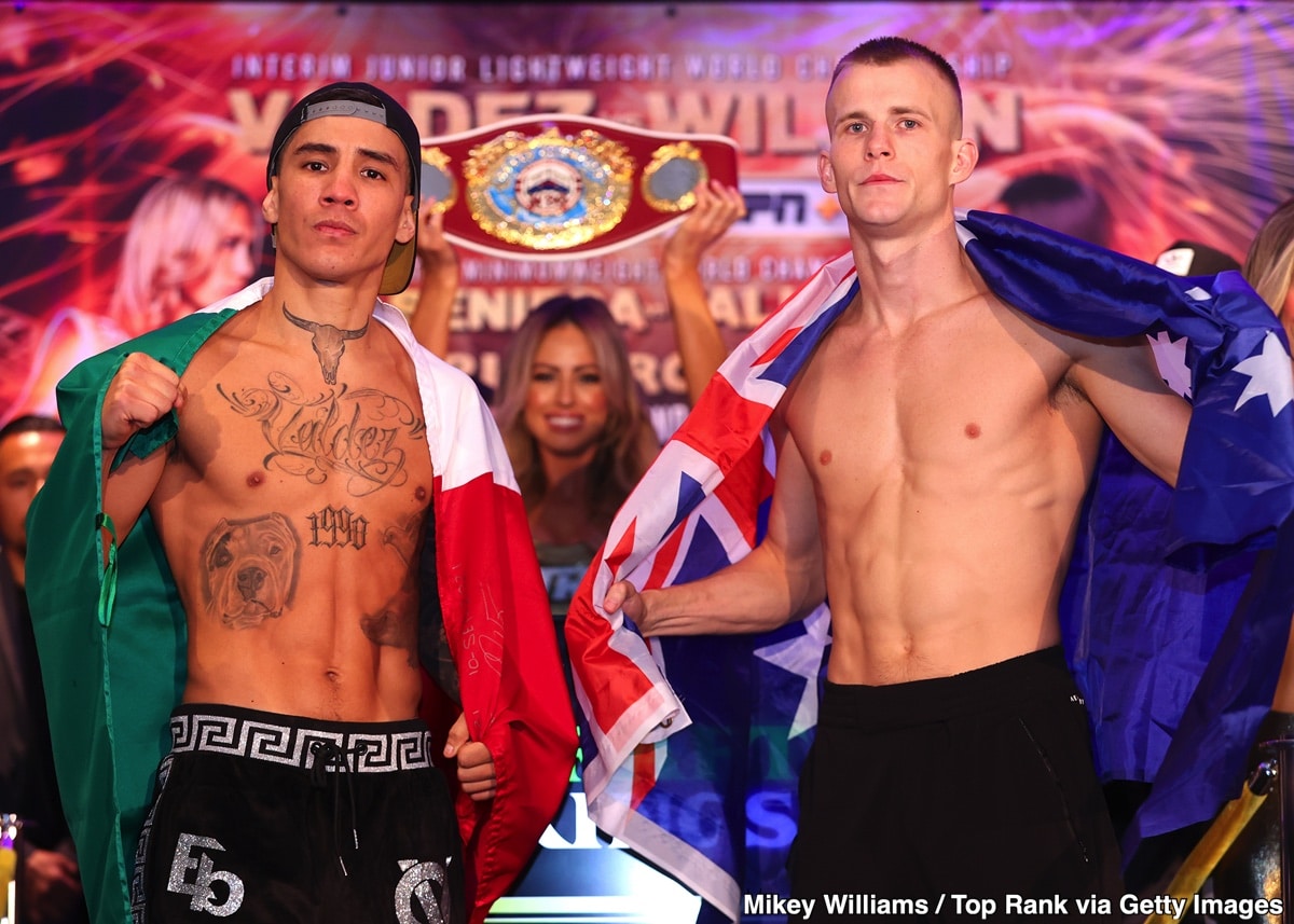 ESPN+ Weigh In Results: Valdez vs. Wilson - for Friday Night