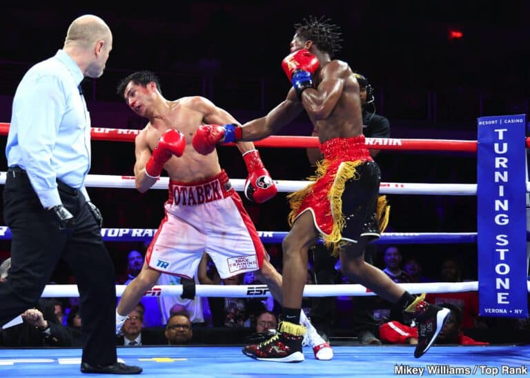 Raymond Ford Captures WBA Featherweight Title with Dramatic KO of Otabek Kholmatov - Boxing Results