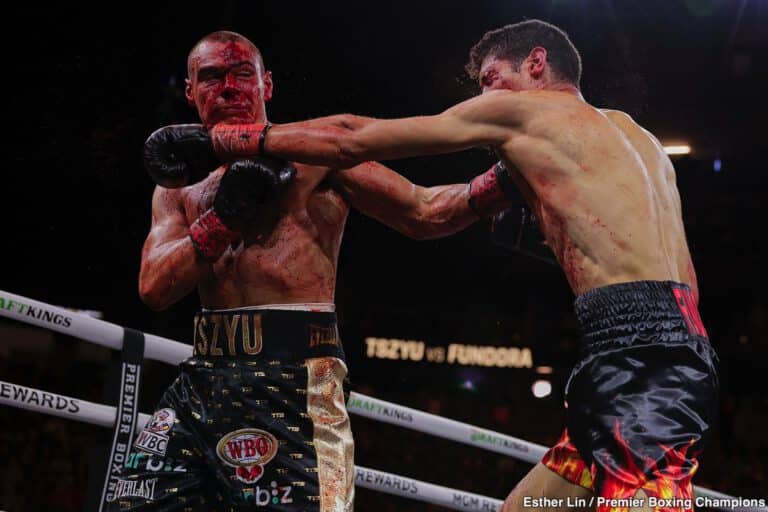 Jim Lampley Says Fundora "Fouled" Tszyu, Causing Cut