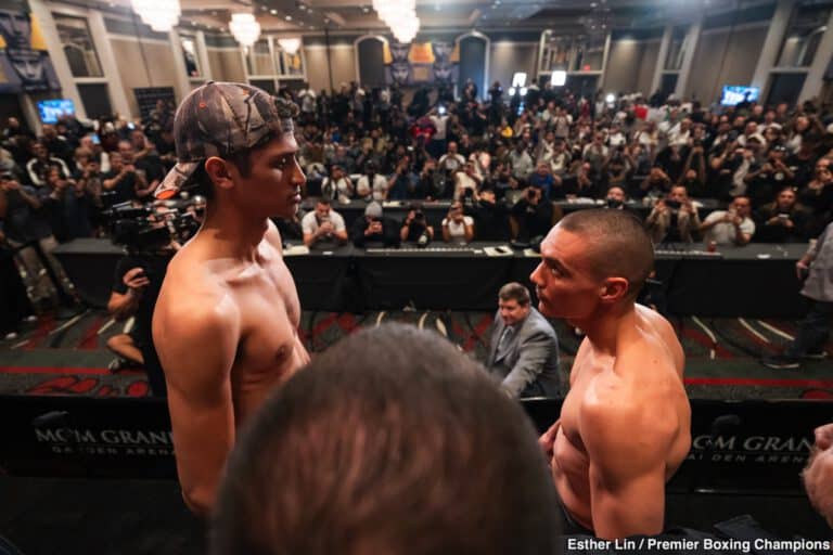 Tszyu vs Fundora Weigh-in - 03.29.242