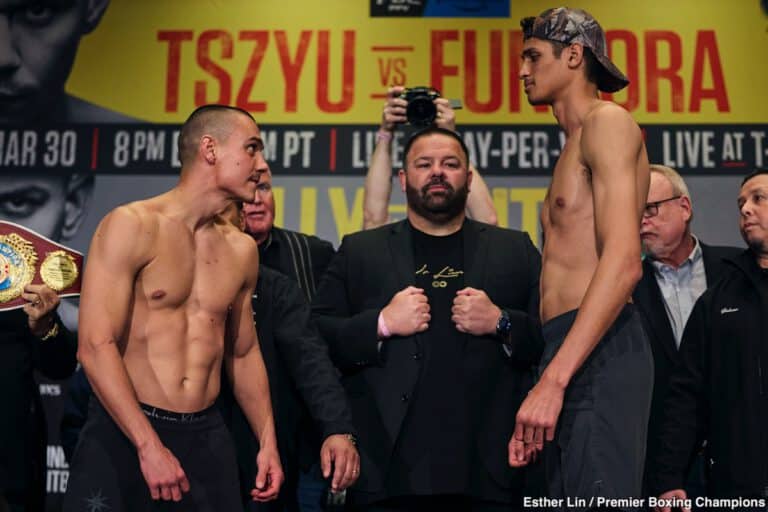 Prime Video PPV Weights Tszyu Fundora & Romero Cruz For Saturday