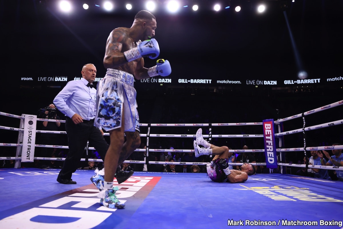 Zelfa Barrett Crushes Jordan Gill with Devastating Body Attack - Boxing Results