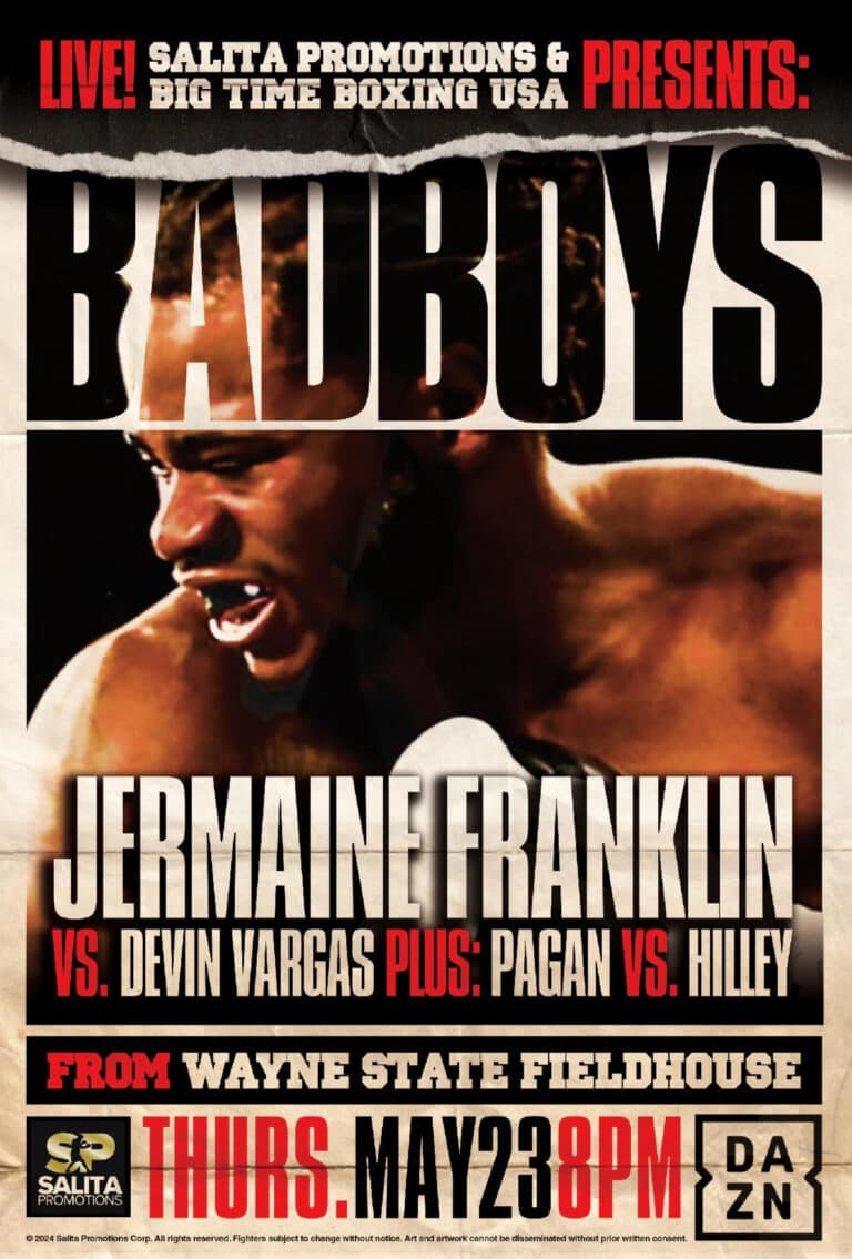 Jermain Franklin To Return To Action May 23rd, Will Face Devin Vargas