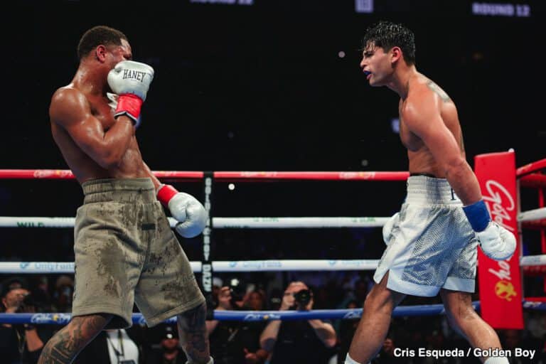 Oscar De La Hoya Dashes Haney's Rematch Dreams Against Ryan