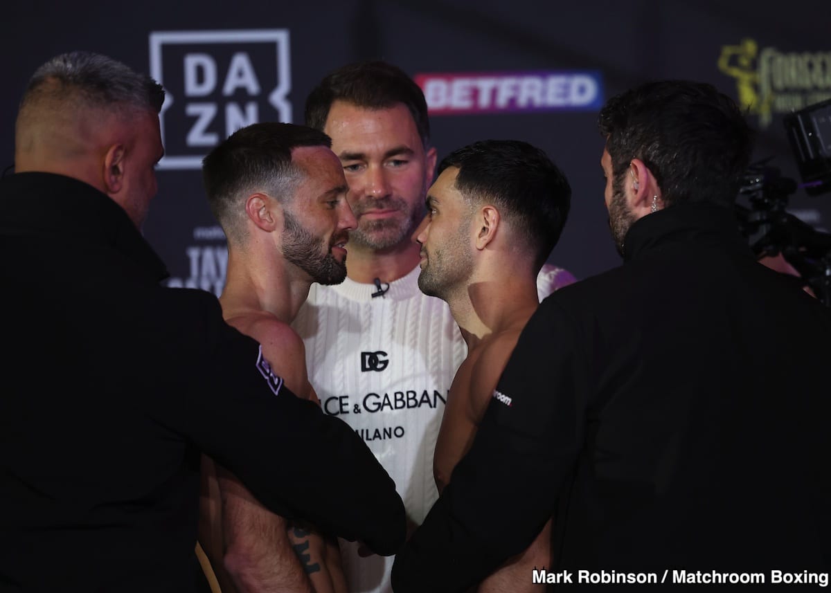 Josh Taylor - Jack Catterall Official Official Weigh-In Results
