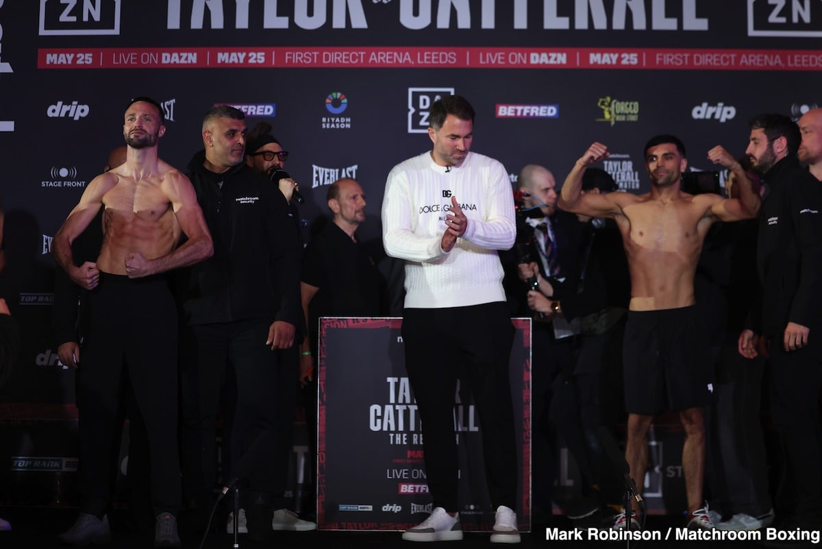 Josh Taylor - Jack Catterall Official Official Weigh-In Results