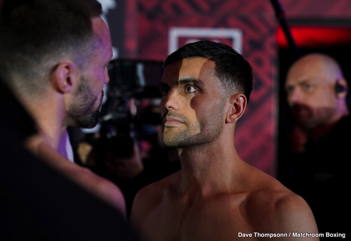 Josh Taylor - Jack Catterall Official Official Weigh-In Results