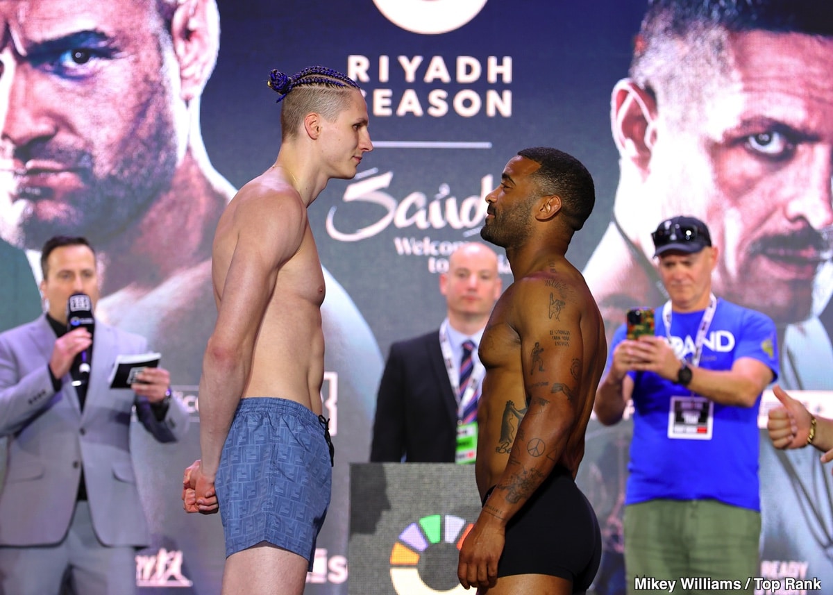 The Official Weights Are In: Tyson Fury 262 Pounds, Oleksandr Usyk 223.5 Pounds