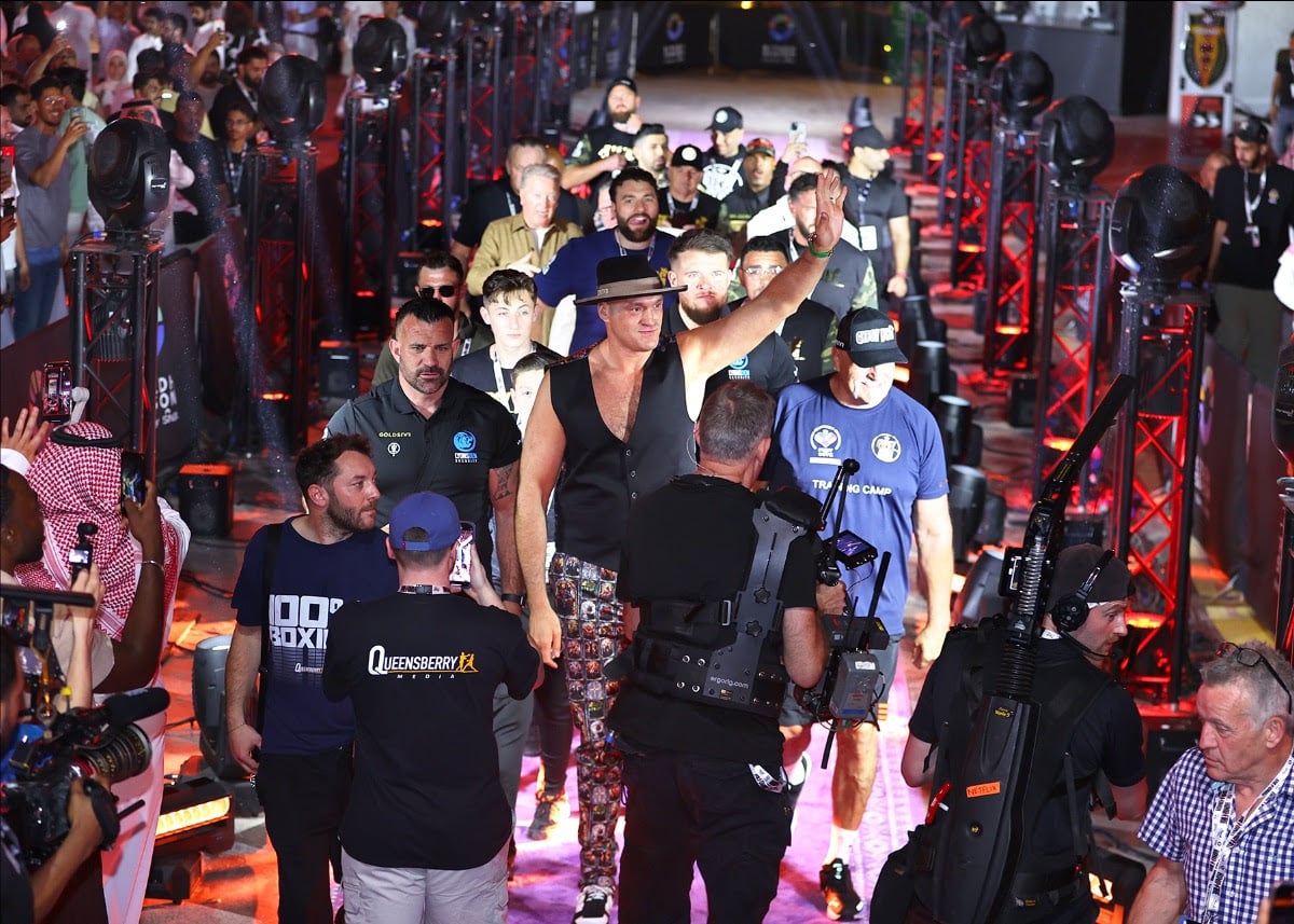 Tyson Fury celebrated his decade-old victory over Wladimir Klotschko today