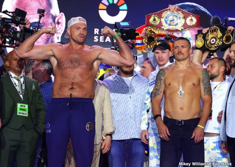 Usyk's True Weight Revealed: 223.5 lbs, Not 233.5 lbs, Ahead of Fury Clash