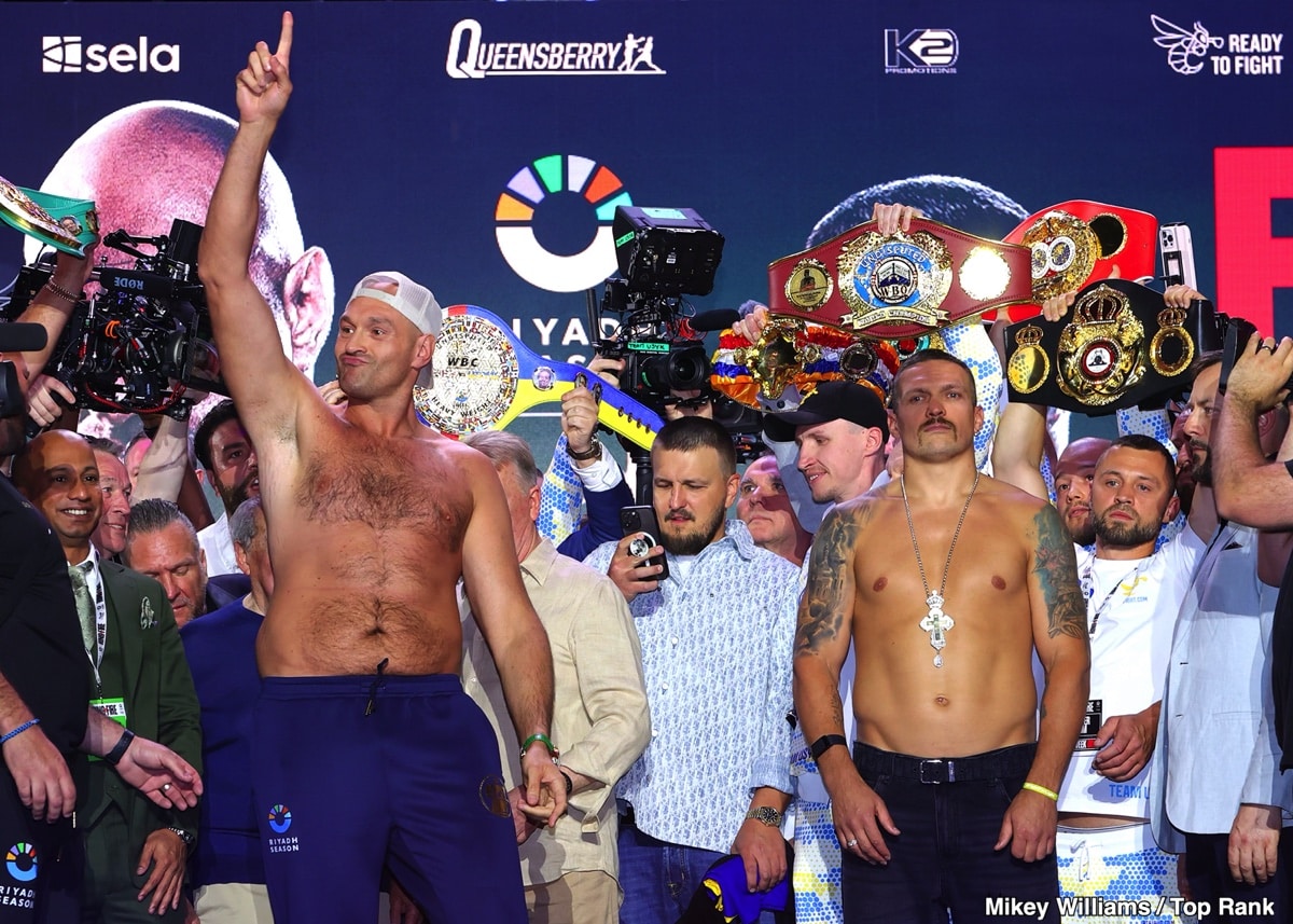 Usyk Transforms into 'Middle Linebacker' for Fury Fight