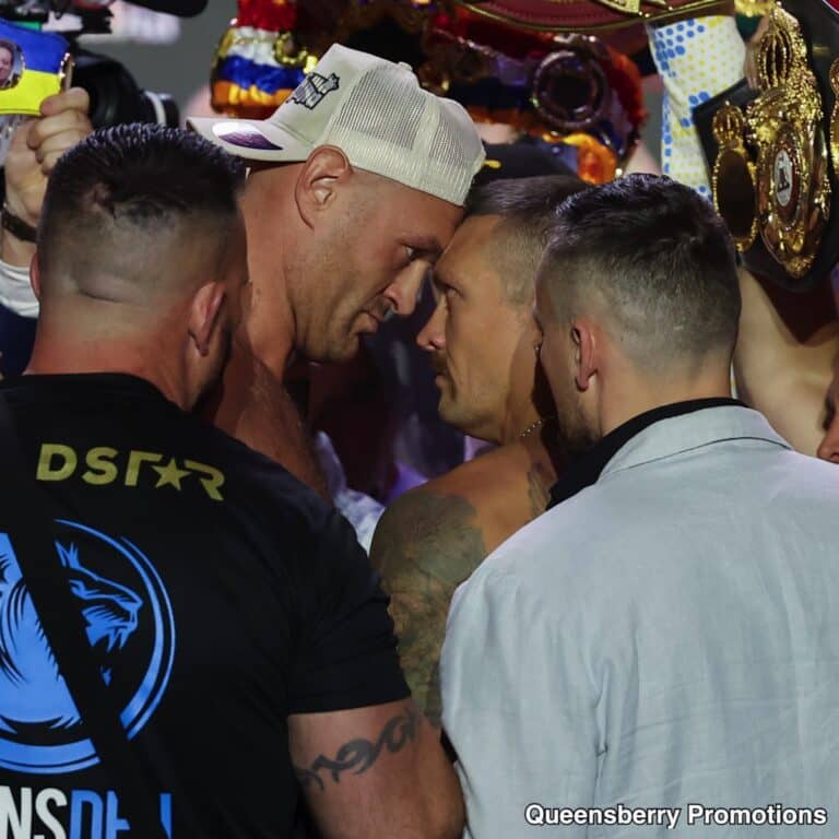 DAZN PPV Weights: Fury's Bully Act Fails to Mask Fear at Weigh-In: Usyk Remains Unfazed