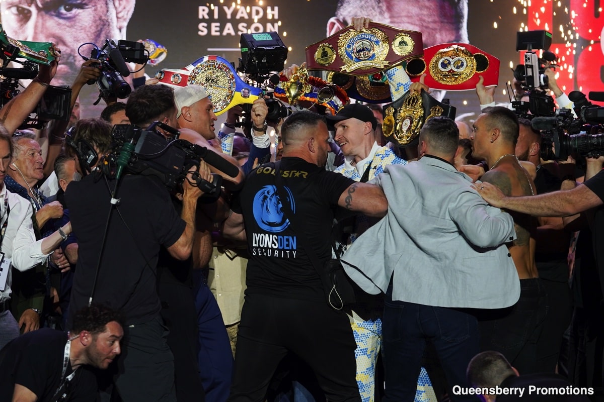 DAZN PPV Weights: Fury's Bully Act Fails to Mask Fear at Weigh-In: Usyk Remains Unfazed