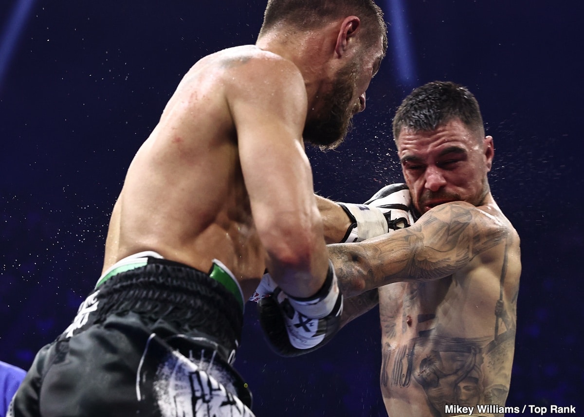 Video Highlights: Lomachenko TKOs George Kambosos Jr