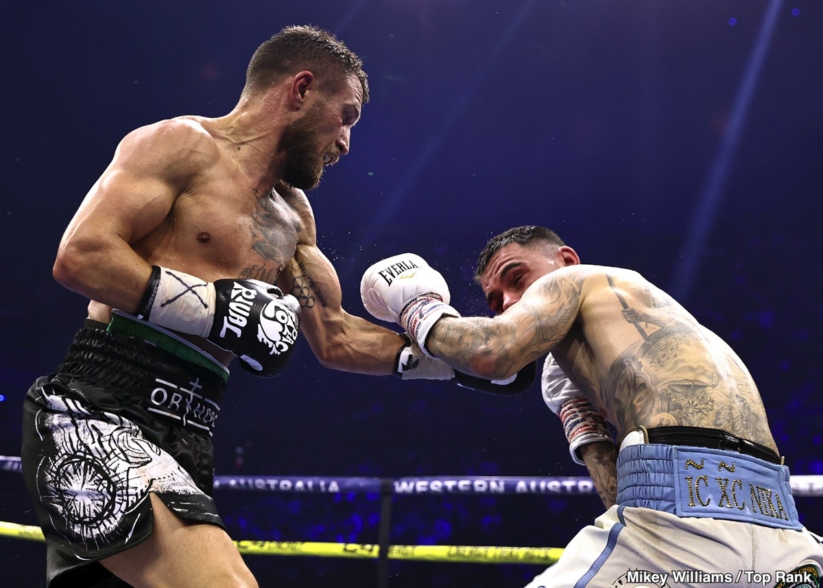 Video Highlights: Lomachenko TKOs George Kambosos Jr