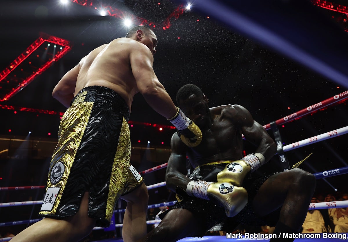 Zhilei Zhang Blasts Out Deontay Wilder In Fifth Round; Surely Ends Wilder's Career - Boxing Results