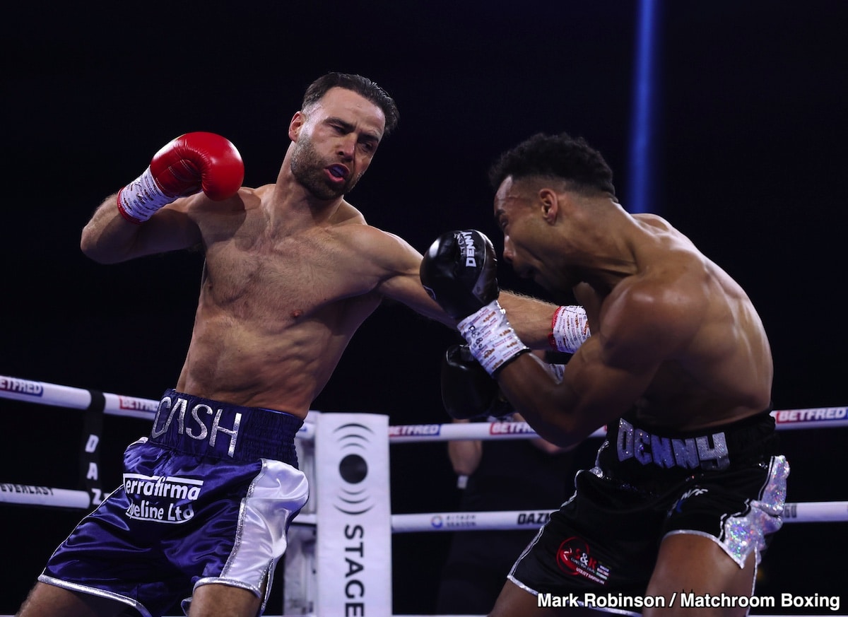 Tyler Denny Defeats Felix Cash By 5th round Technical Decision - Boxing Results