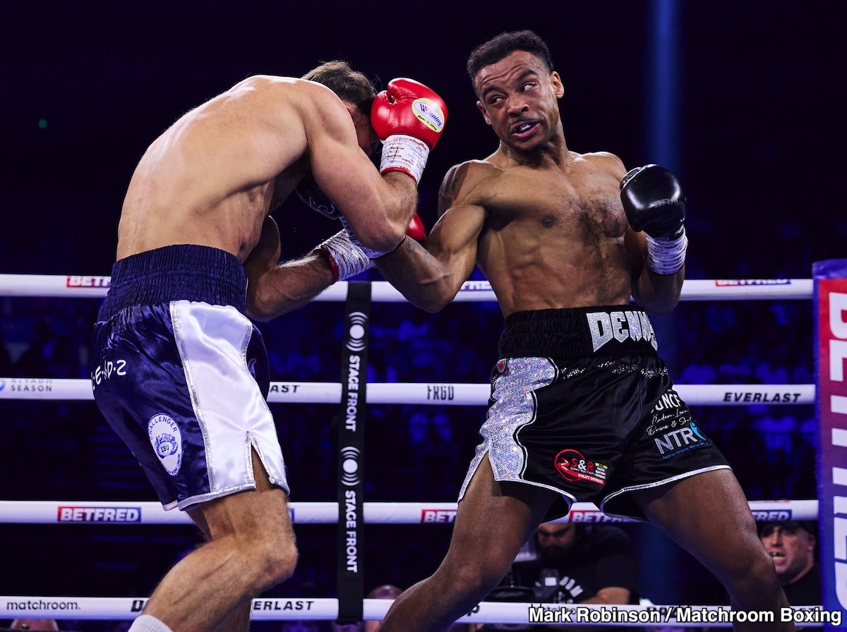 Tyler Denny Defeats Felix Cash By 5th round Technical Decision - Boxing Results