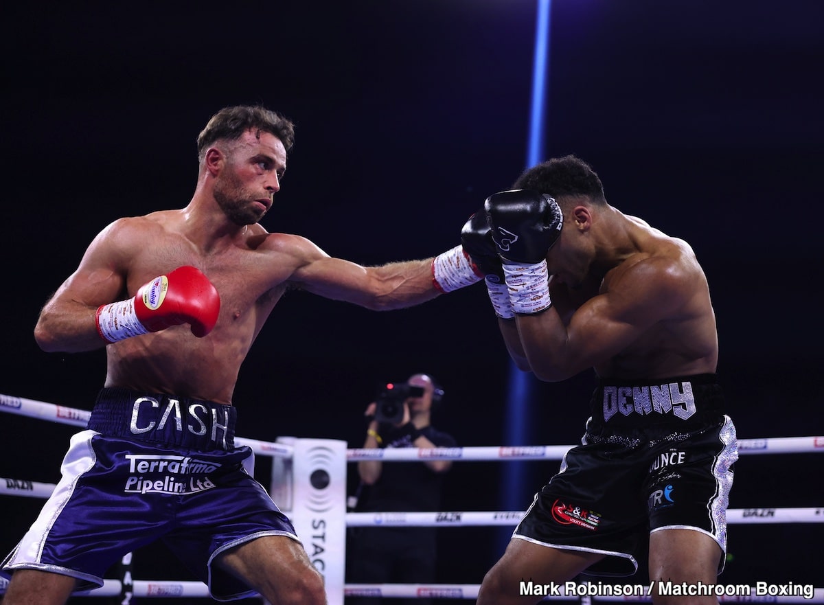 Tyler Denny Defeats Felix Cash By 5th round Technical Decision - Boxing Results
