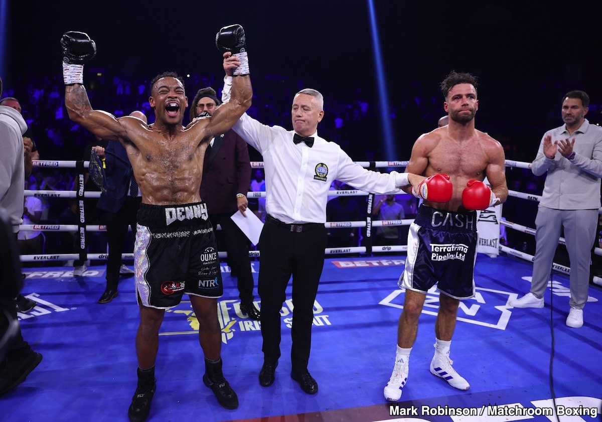 Tyler Denny Defeats Felix Cash By 5th round Technical Decision - Boxing Results