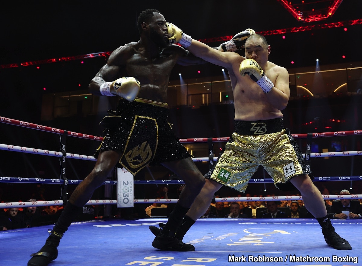 Zhilei Zhang Blasts Out Deontay Wilder In Fifth Round; Surely Ends Wilder's Career - Boxing Results
