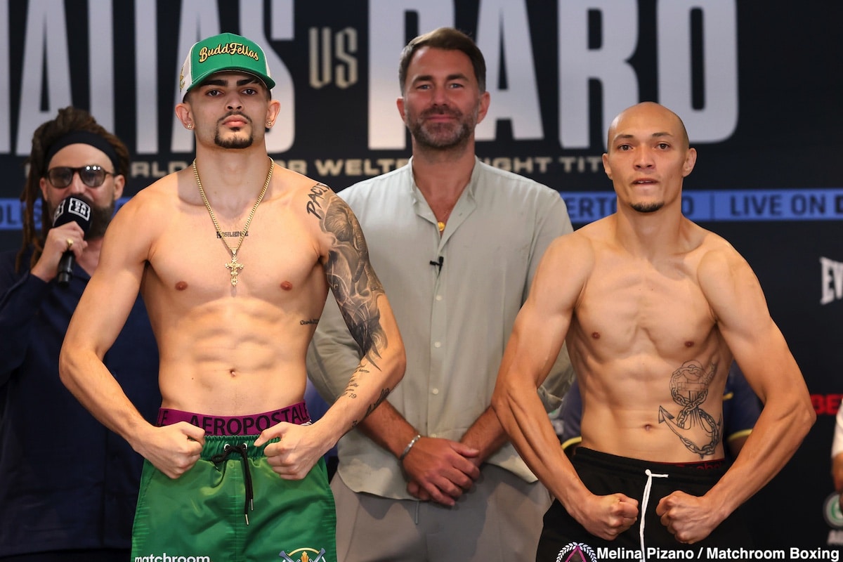 Subriel Matias, Liam Paro Official DAZN Weigh In Results