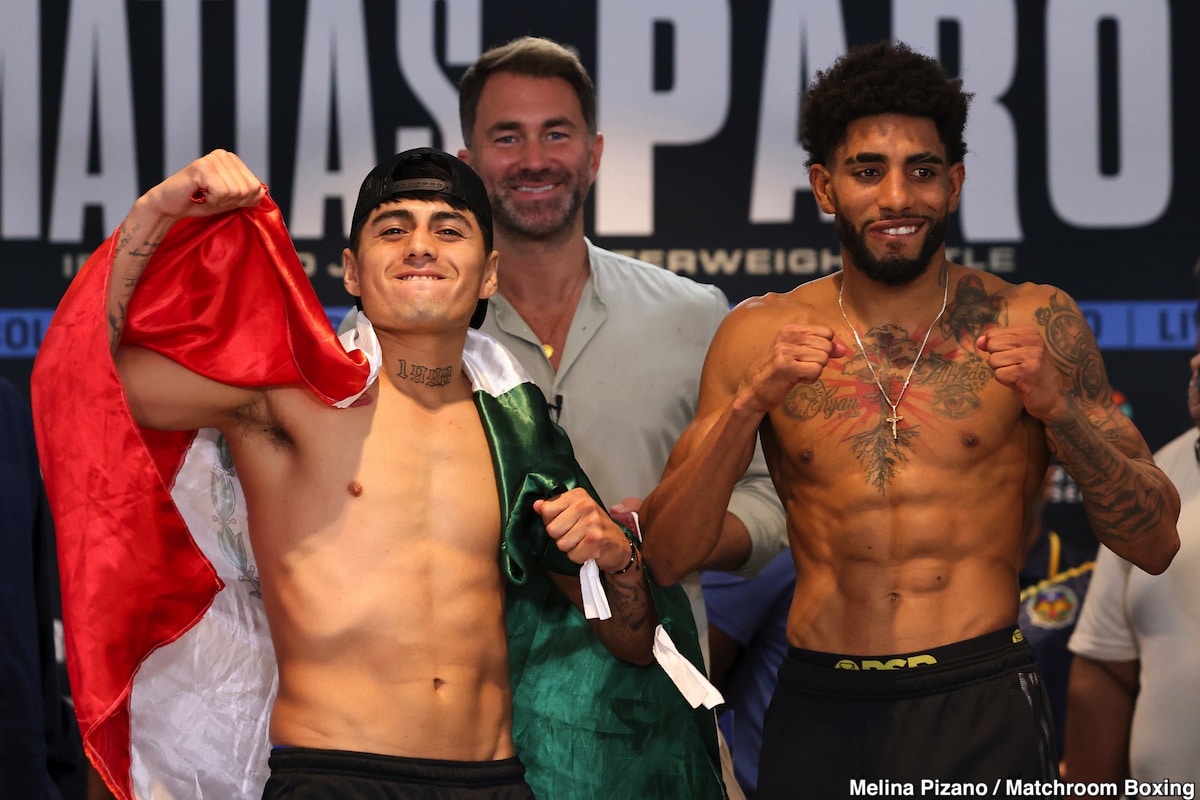 Subriel Matias, Liam Paro Official DAZN Weigh In Results