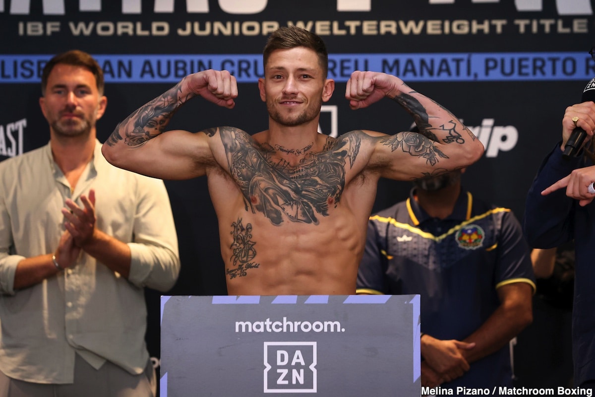 Subriel Matias, Liam Paro Official DAZN Weigh In Results