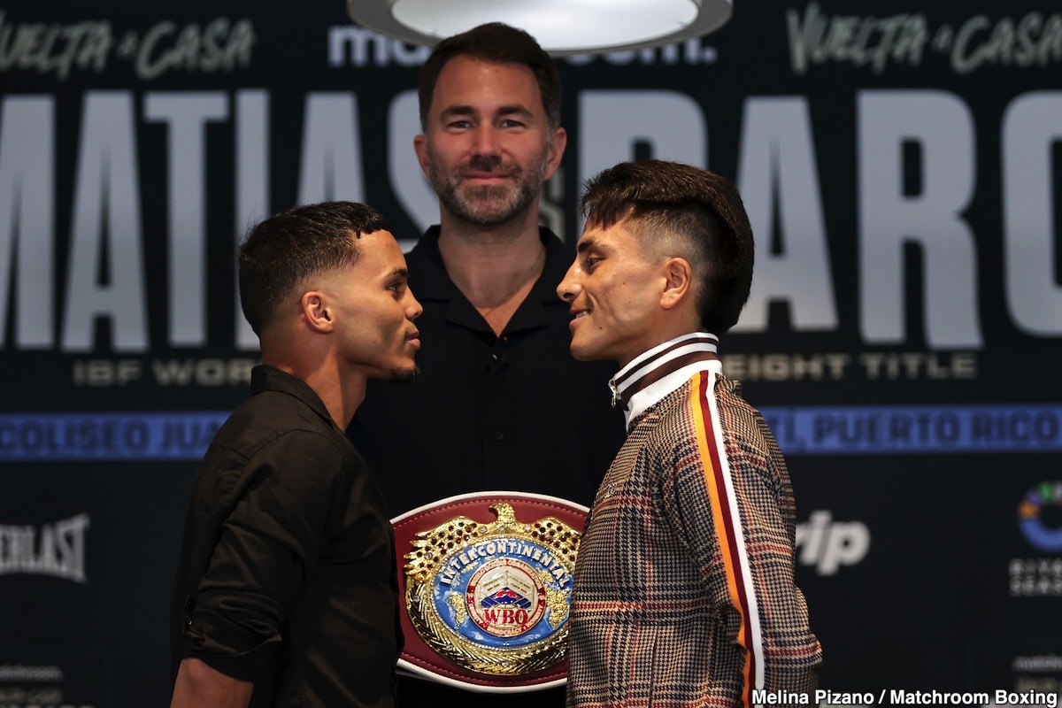 Subriel Matias Vs. Liam Paro on June 15th, live on DAZN